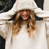 Hand Knitted Alpaca Wool Cap: Unisex Winter Hat