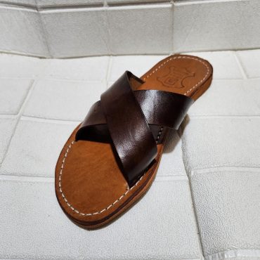 Criss Cross Moroccan Sandals For Women – Handmade Leather Flats, Minimalist Summer Shoes, Open Toe Artisanal Footwear, Boho Moroccan Flats