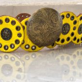 Handmade Moroccan Leather Belt With Vintage Buckle – Boho Statement Waist Accessory